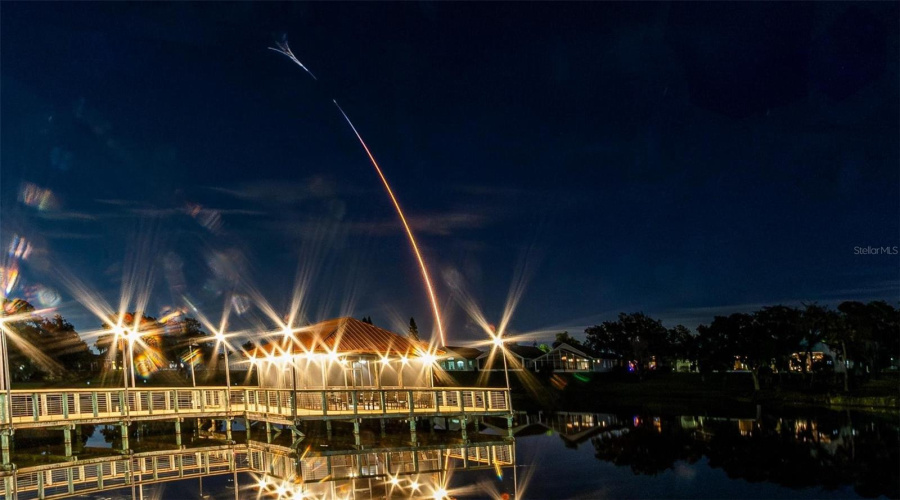 Rocket Launch Viewing from Clubhouse