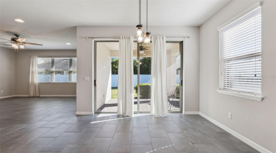 Dining Area Overlooking Patio