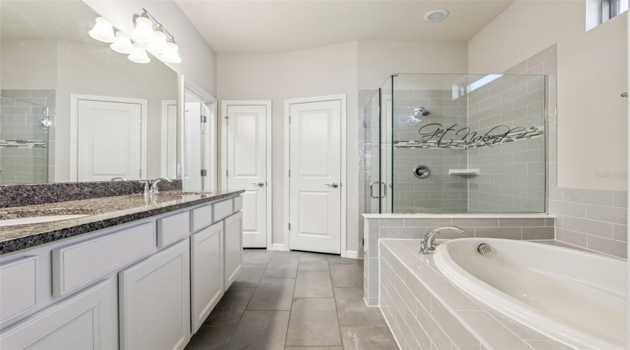 Primary Bath - with Seamless Shower Glass