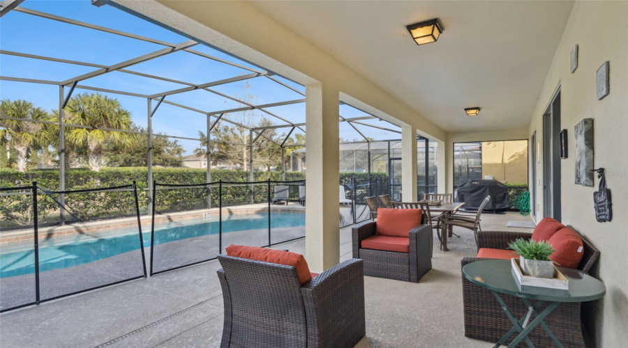 Covered and Screened Patio