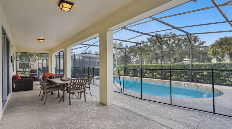 Covered and Screened Patio