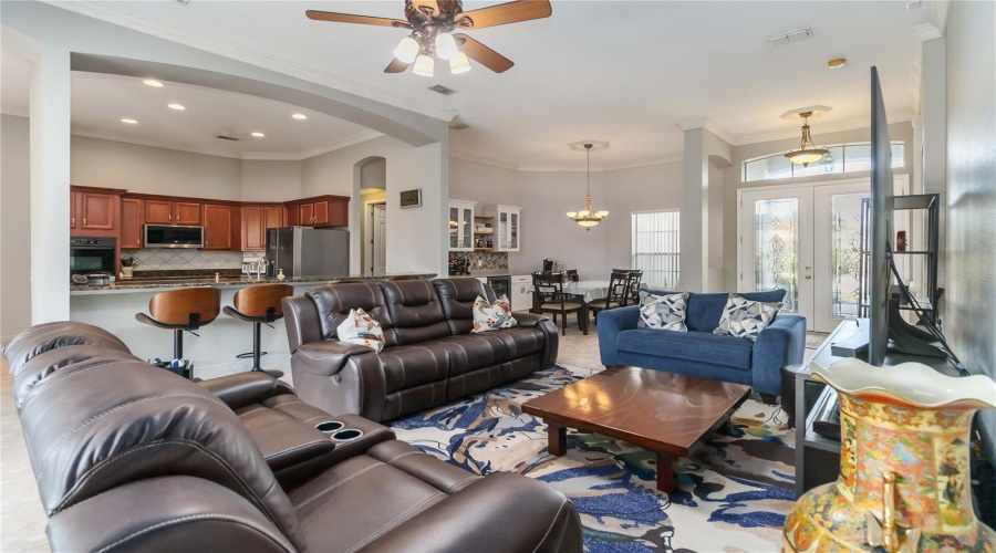 Living Room Looking Towards Open Kitchen
