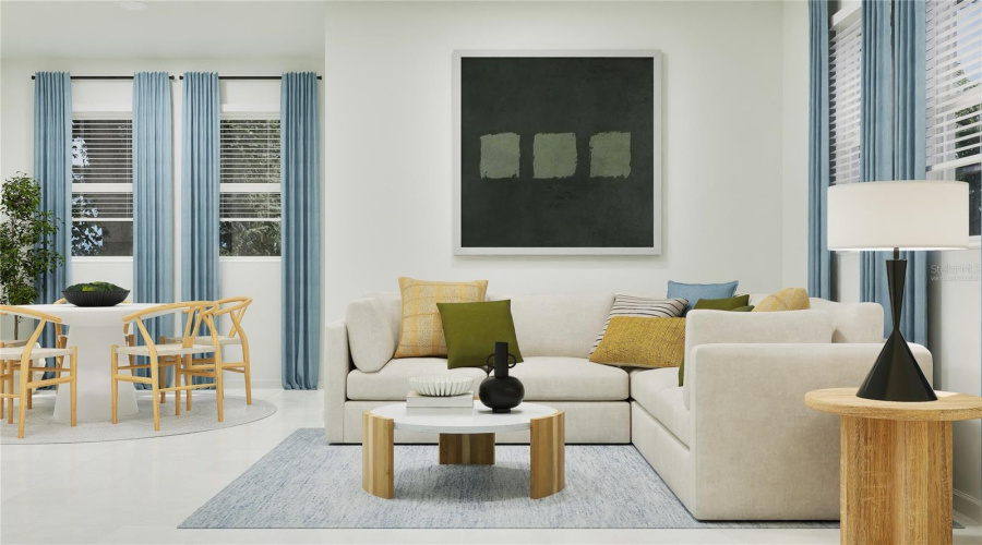 Virtually staged. Great room