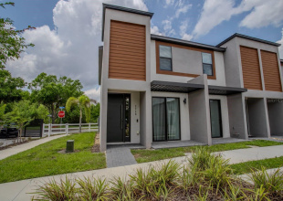 front angle of your corner unit townhouse.