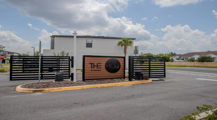 modern gated entrance