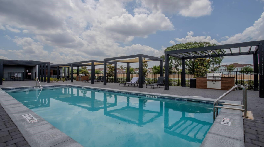 Florida lifestyle by the pool