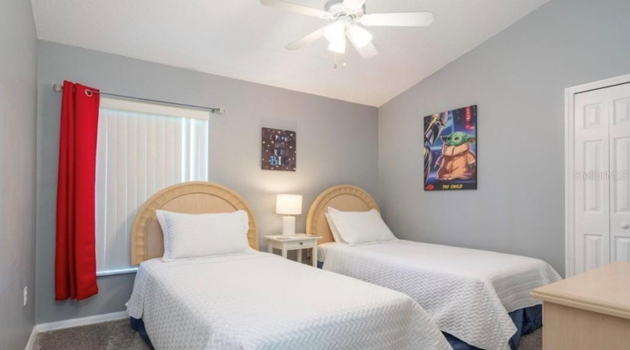 Bedroom 4 with shared Jack & Jill bathroom