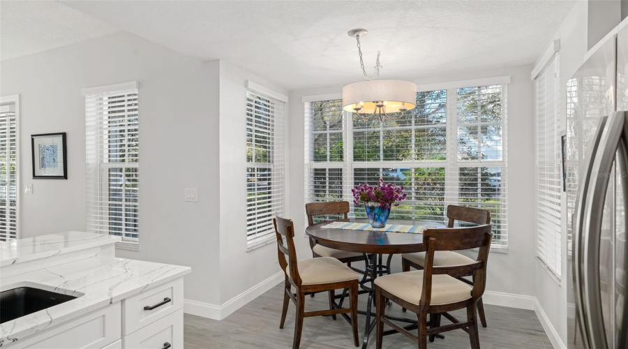 View from Kitchen to Eat-In-Kitchen Area