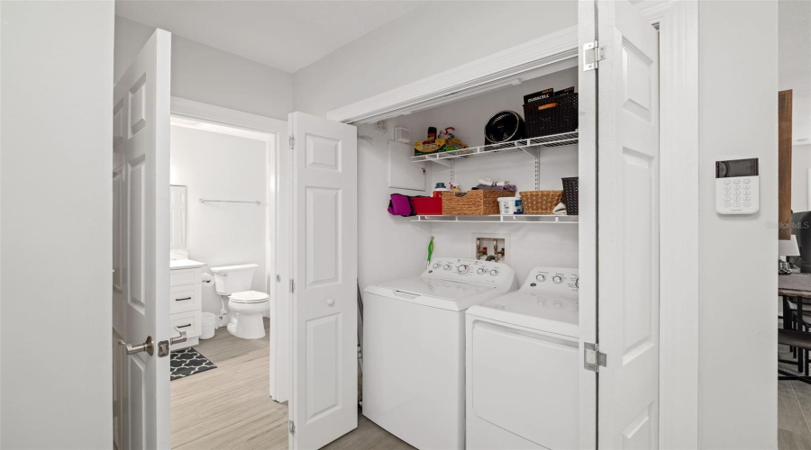 Entering front door/Laundry area/Bathroom