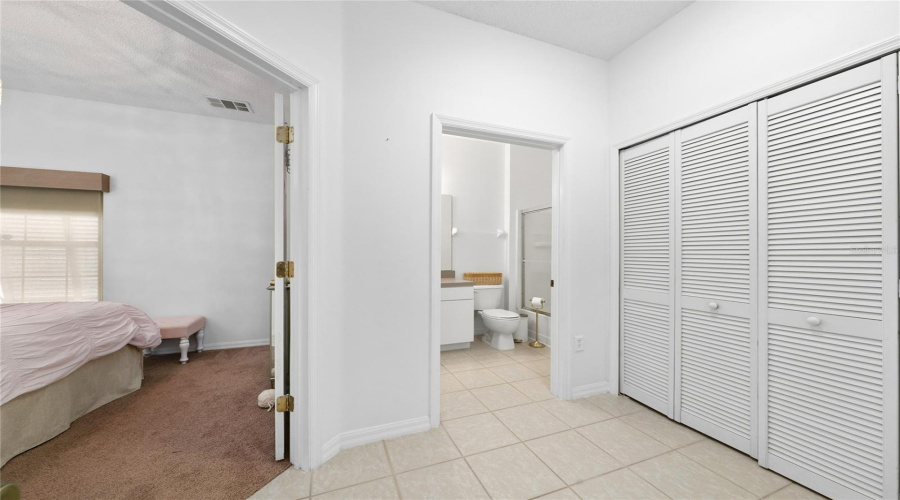 Laundry Closet, bedroom and bathroom on 1st floor