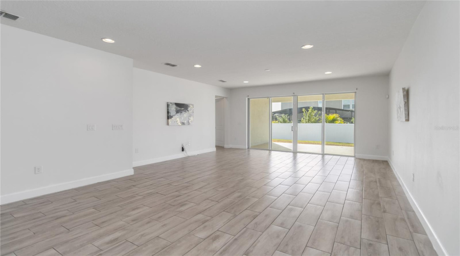 Open doors to the back covered lanai