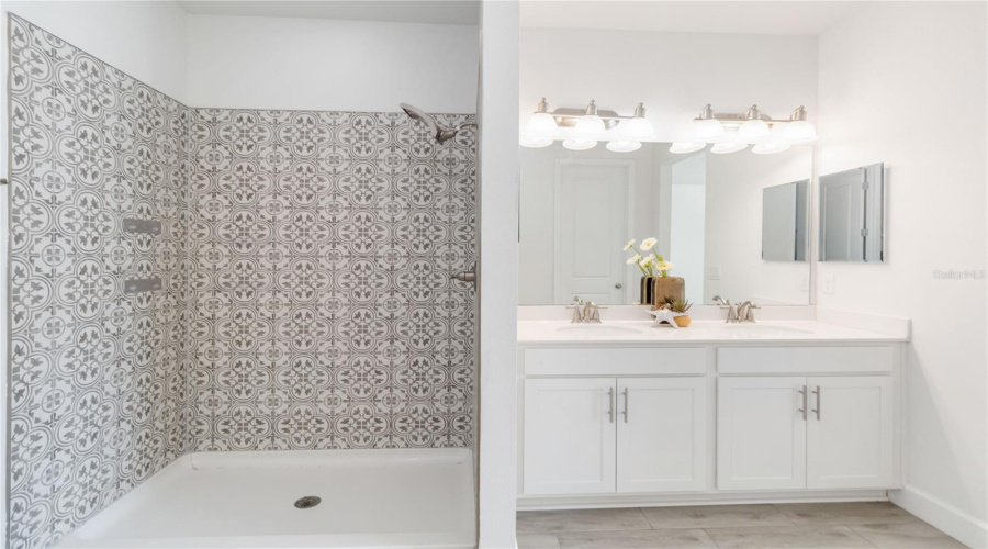 Primary bathroom with shower