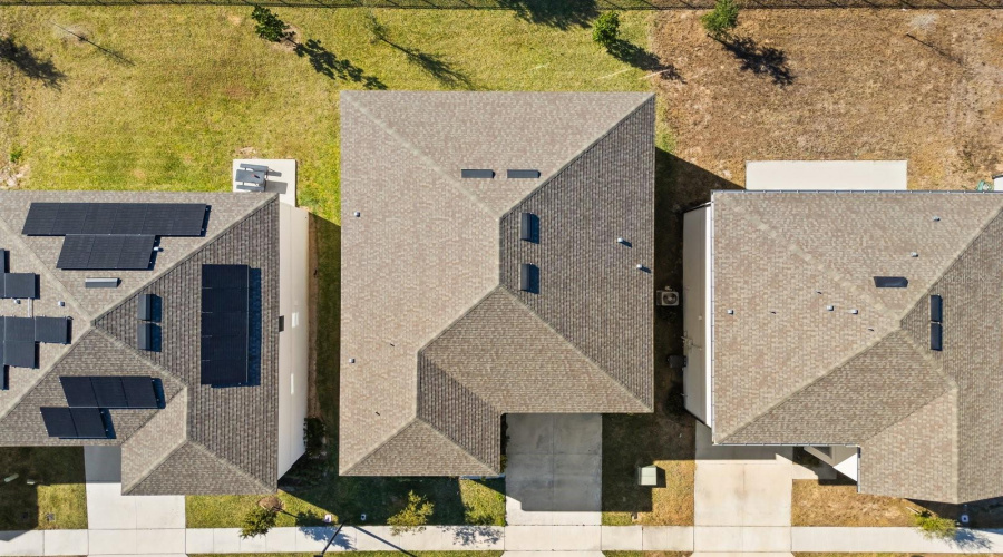 Aerial view of the property