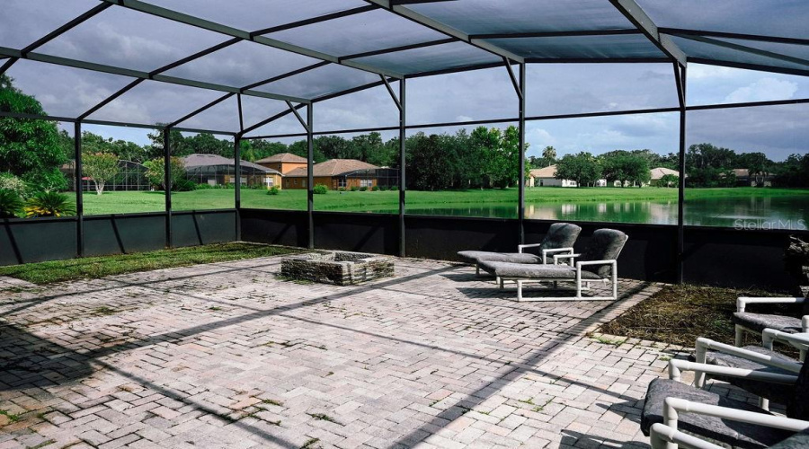 Back patio needs some TLC but has a great view and lots of potential!