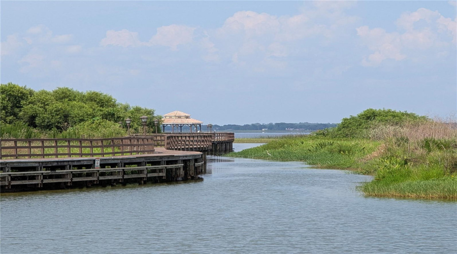 Private waterway from the gated community to Lake Toho