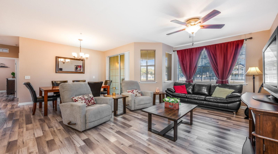 Inside, the OPEN CONCEPT kitchen, living and dining areas flow effortlessly, enhanced by a neutral color palette and built-in desk space ideal for work or study.