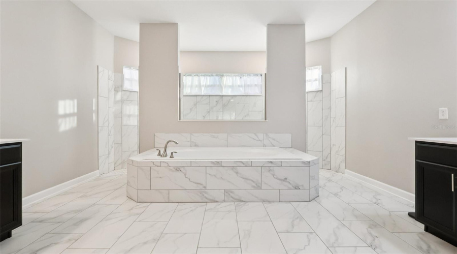 Two Headed Shower and Bathtub