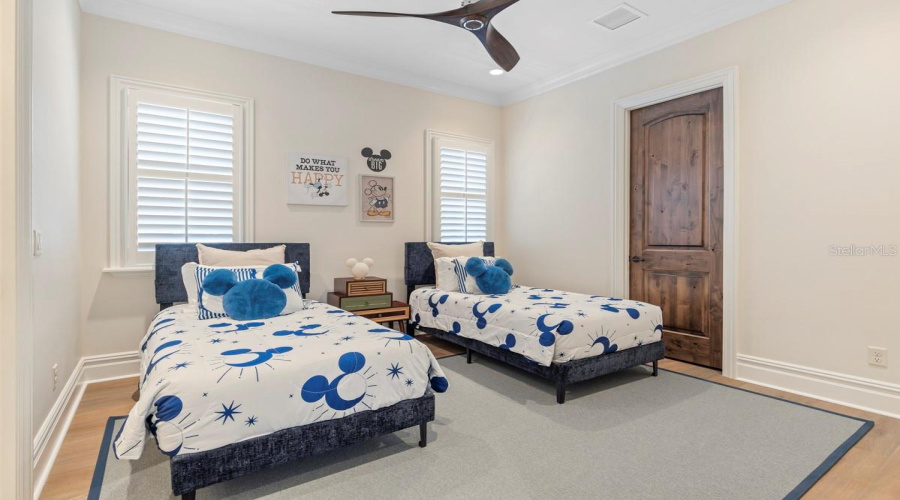 Upstairs Bedroom 3 with shared bathroom