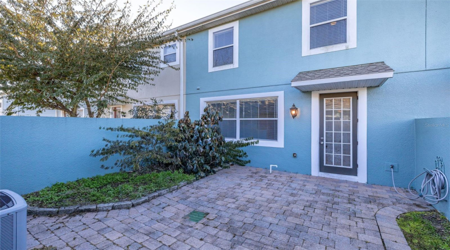 Courtyard area facing back of Townhome.