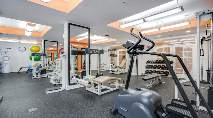 24-hour resident fitness center