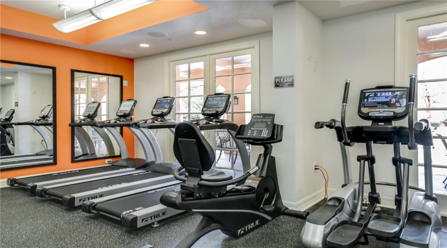 24-hour resident fitness center