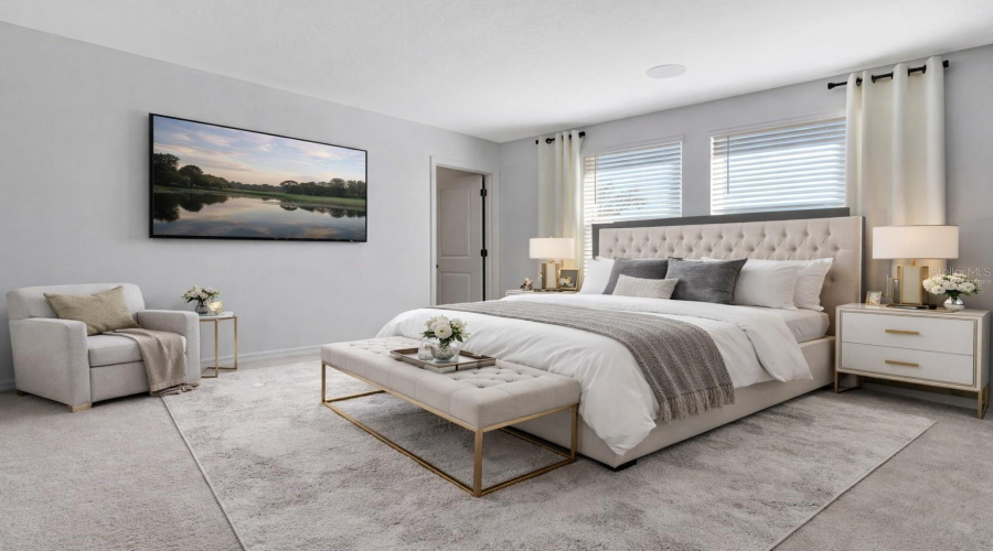 Primary Bedroom 2nd Floor Virtually Staged