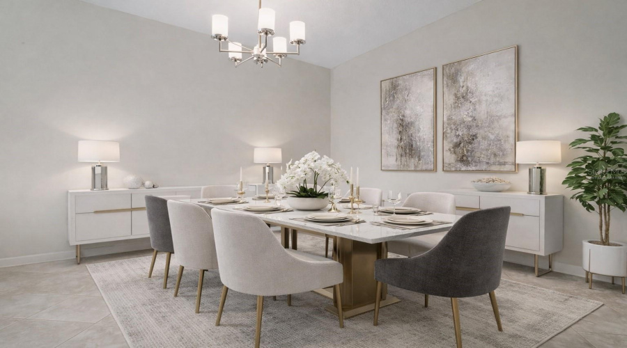 Dining Room Virtually Staged