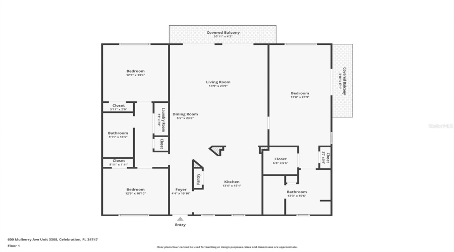 KISSIMMEE, Florida 34747, 3 Bedrooms Bedrooms, ,2 BathroomsBathrooms,Residential,For Sale,MULBERRY,0,MFRS5143219