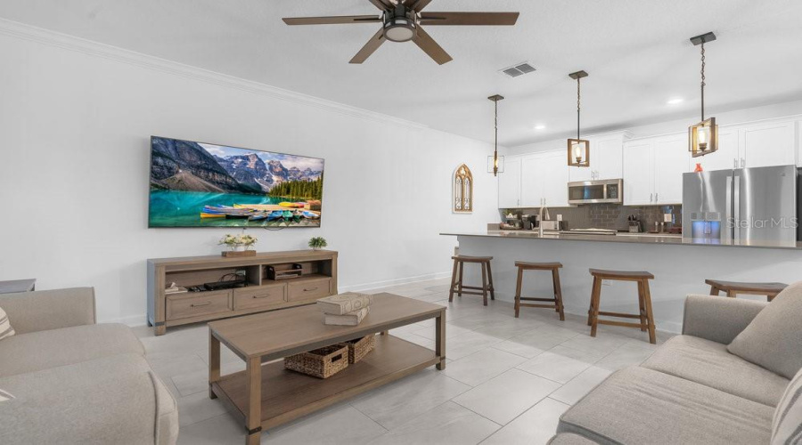 Open Floor Plan to Living room