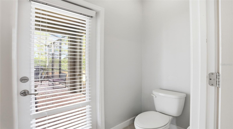 bathroom #2 leads to pool