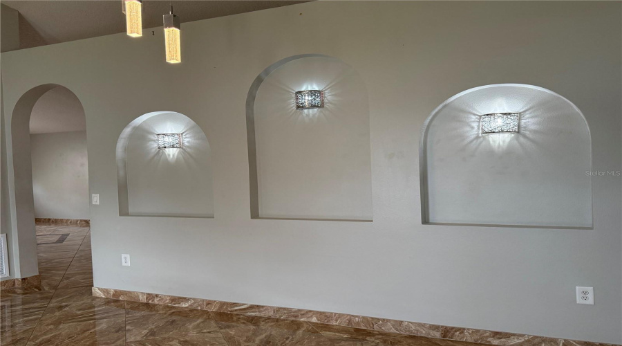 Dining room feature wall