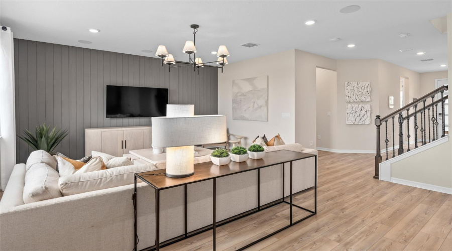 Model Home Design Only. Pictures and furnishings are for illustrative purposes only. Elevations, colors and options may vary. Furniture is for model home staging only.