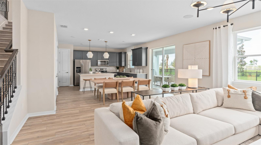 Model Home Design Only. Pictures and furnishings are for illustrative purposes only. Elevations, colors and options may vary. Furniture is for model home staging only.