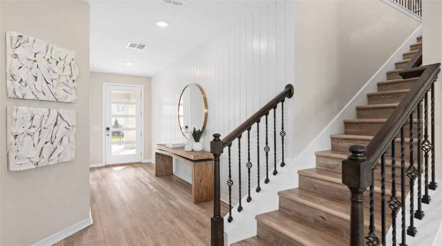 Model Home Design Only. Pictures and furnishings are for illustrative purposes only. Elevations, colors and options may vary. Furniture is for model home staging only.