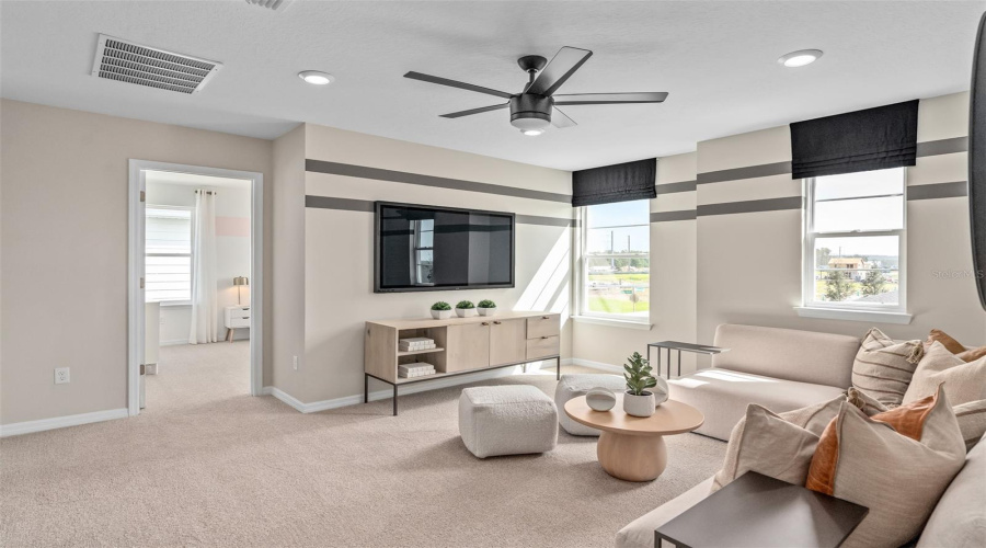 Model Home Design Only. Pictures and furnishings are for illustrative purposes only. Elevations, colors and options may vary. Furniture is for model home staging only.