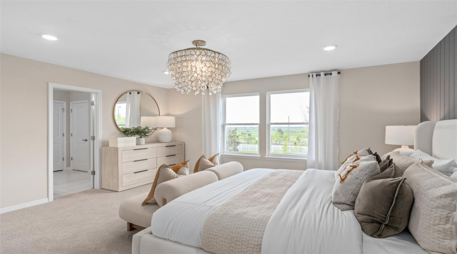 Model Home Design Only. Pictures and furnishings are for illustrative purposes only. Elevations, colors and options may vary. Furniture is for model home staging only.