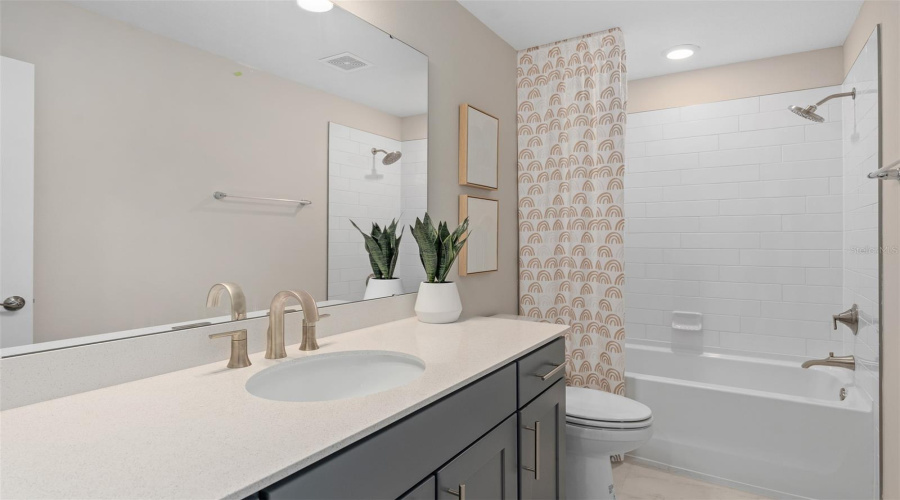 Model Home Design Only. Pictures and furnishings are for illustrative purposes only. Elevations, colors and options may vary. Furniture is for model home staging only.