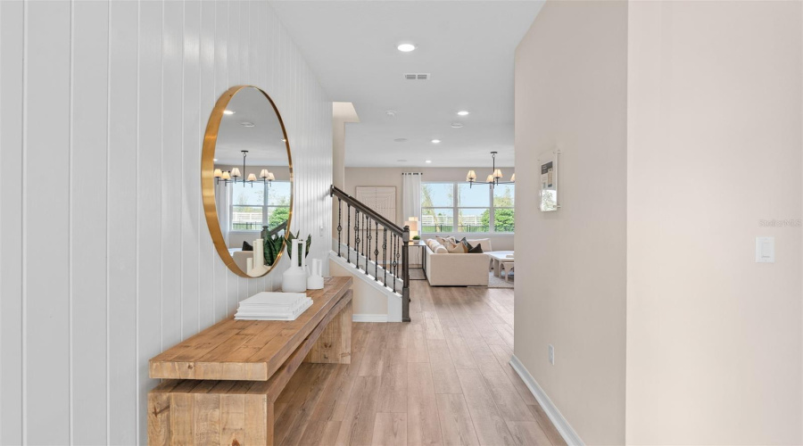 Model Home Design Only. Pictures and furnishings are for illustrative purposes only. Elevations, colors and options may vary. Furniture is for model home staging only.