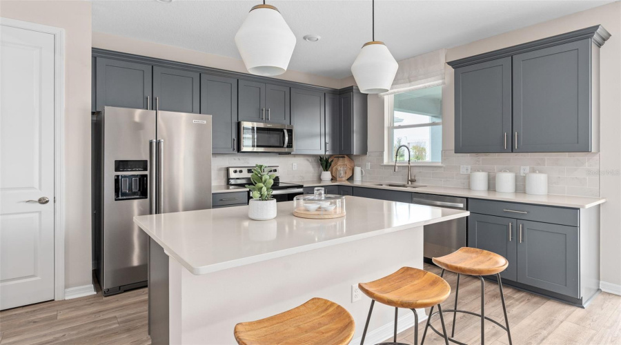 Model Home Design Only. Pictures and furnishings are for illustrative purposes only. Elevations, colors and options may vary. Furniture is for model home staging only.