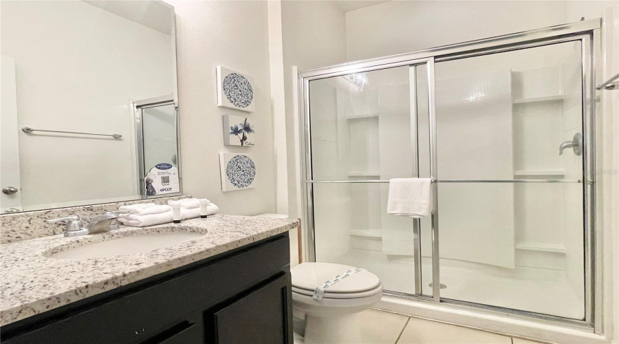 Downstairs main bedroom bathroom