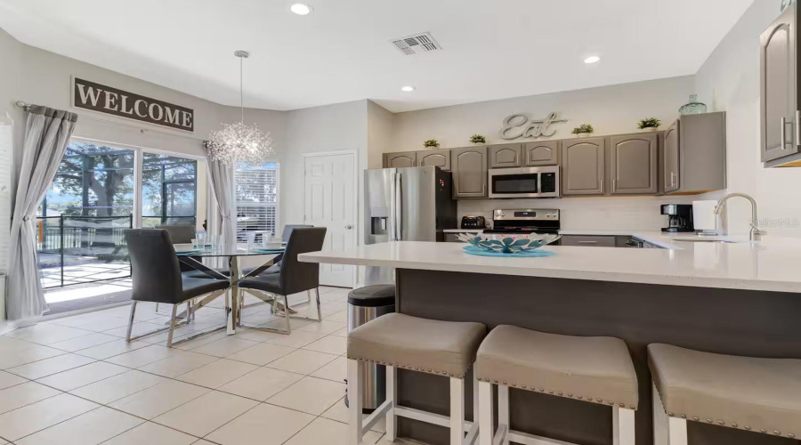 Extra seating at the island