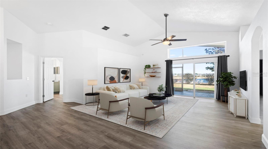 Virtually Staged Living Room