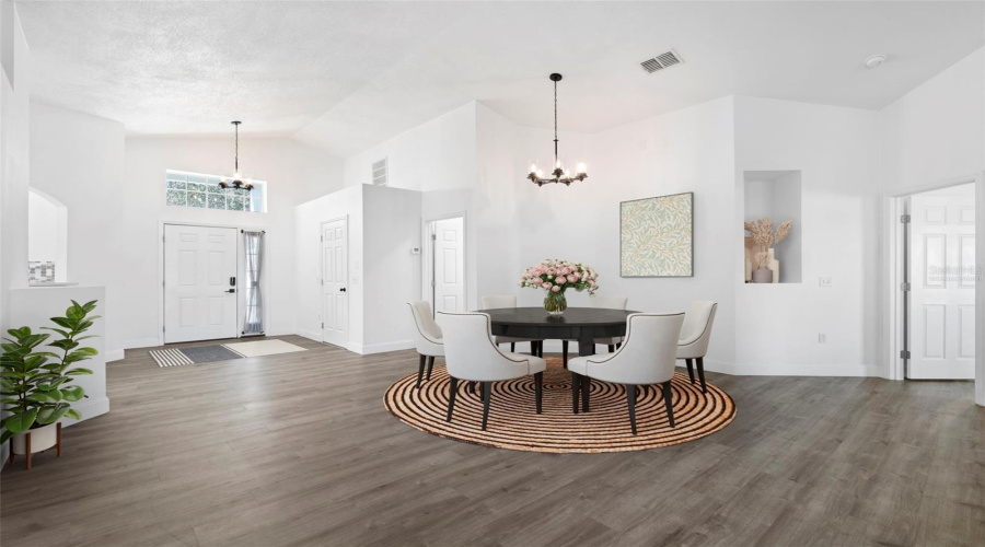 Virtually Staged Dining Area
