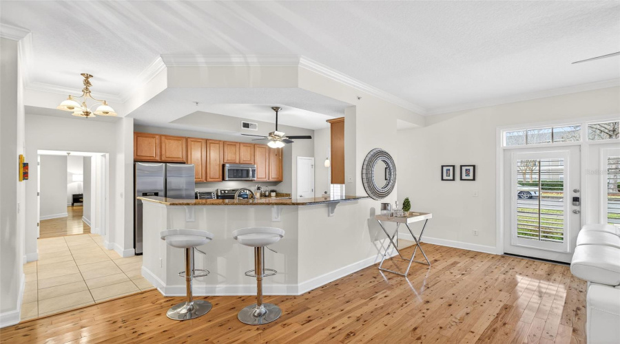 Kitchen view from Dining Room