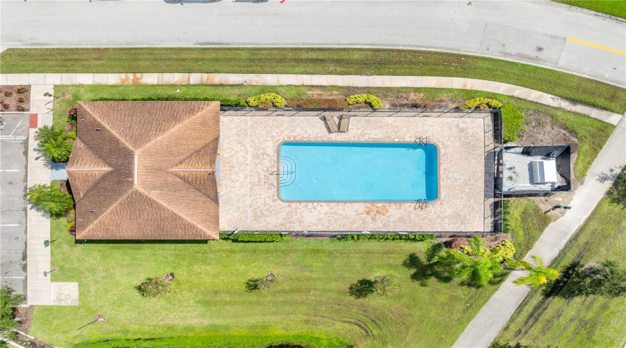 Community pool and cabana