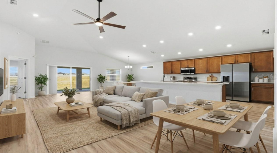 Virtually Staged Living Room