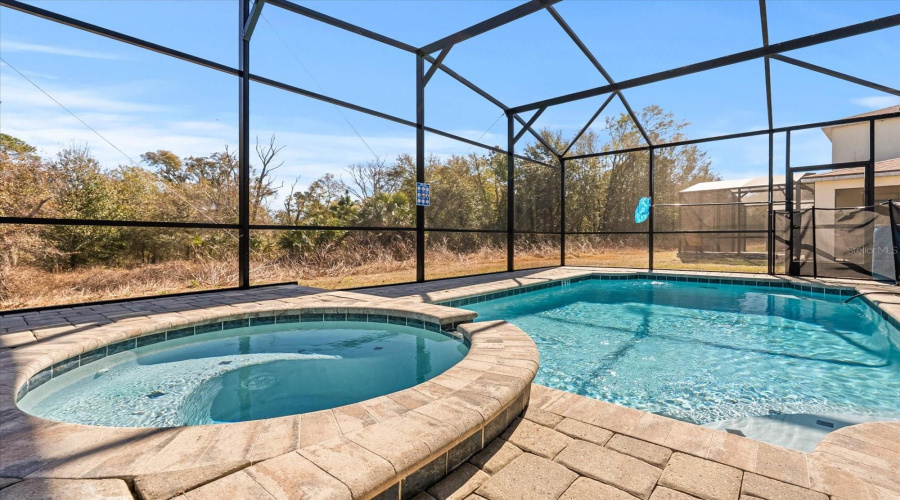 Screened Pool & Spa