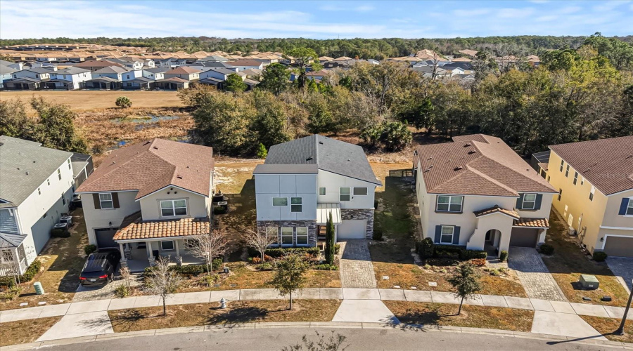 Aerial - front exterior