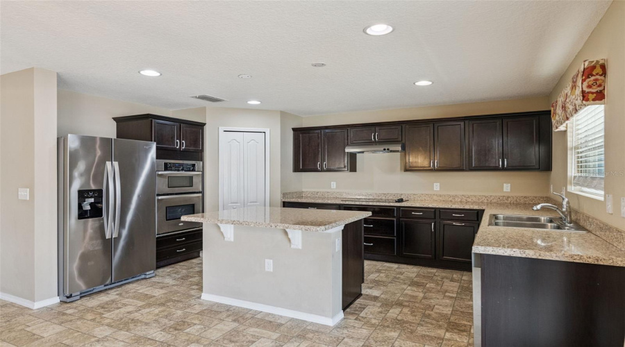 Cabinetry is solid wood with dovetail joinery