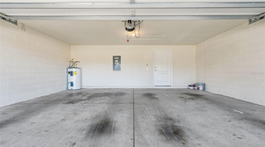 Water Heater flushed 2/26. 2 car garage